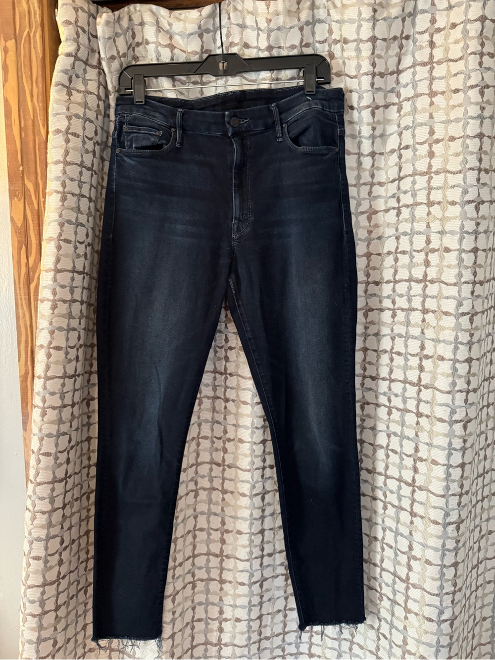 MOTHER Straight-Leg Jeans in Dark Indigo
